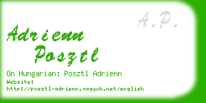 adrienn posztl business card